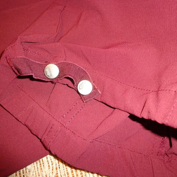 Free People Movement Cascade Flares S Oxford Snap Closure Pockets Adj. Hem - Picture 16 of 16